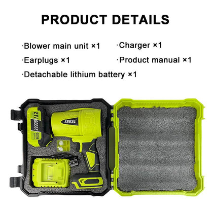 SEESE Turbojet Hair Dryer, Car Wash Dryer, Handheld Snow Blower, Cordless Turbo-Powered Dust Remover, Garden Maintenance