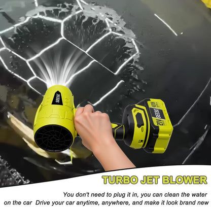 SEESE Turbojet Hair Dryer, Car Wash Dryer, Handheld Snow Blower, Cordless Turbo-Powered Dust Remover, Garden Maintenance