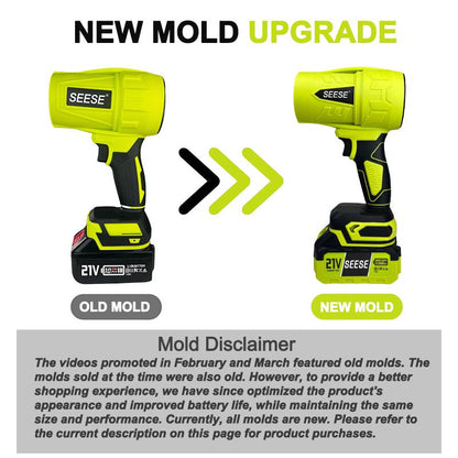 SEESE Turbojet Hair Dryer, Car Wash Dryer, Handheld Snow Blower, Cordless Turbo-Powered Dust Remover, Garden Maintenance