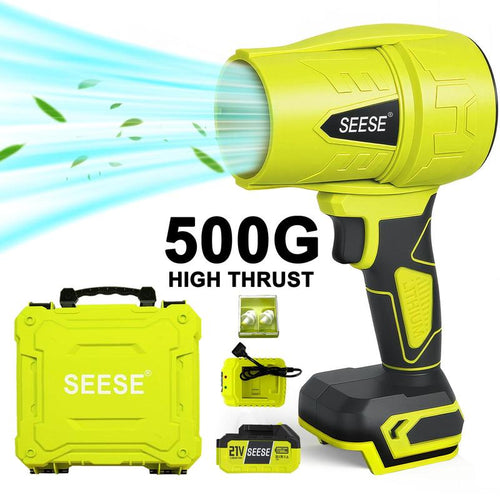 SEESE Turbojet Hair Dryer, Car Wash Dryer, Handheld Snow Blower, Cordless Turbo-Powered Dust Remover, Garden Maintenance