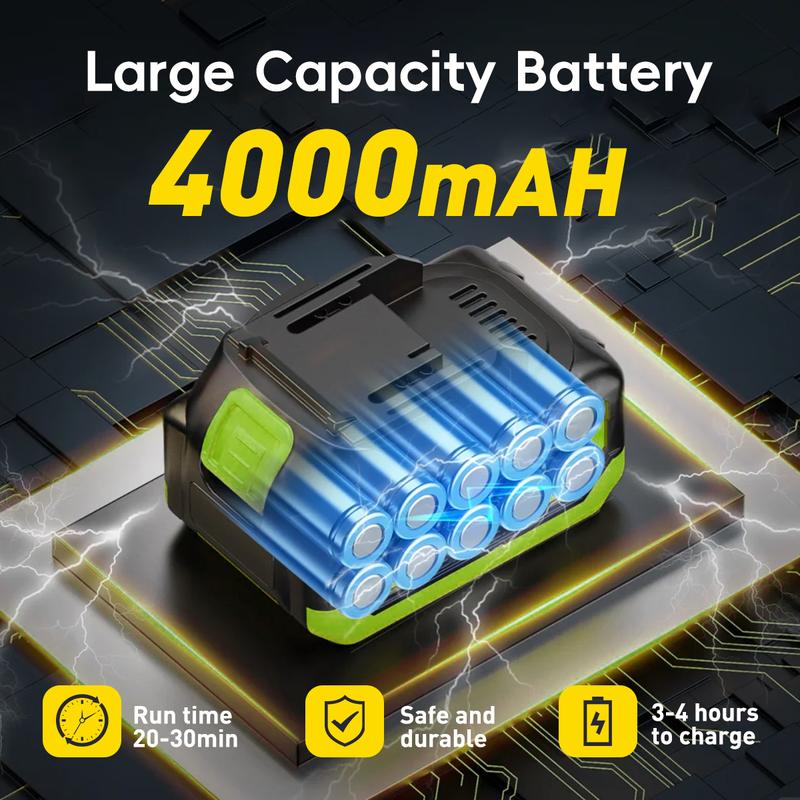 SEESE Cordless Pressure Washer with Single-Port Charging Base, suitable for car, home cleaning, and garden watering.